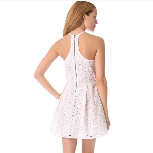 NWOT Madison Marcus White Eyelet Broderie Dress - Picture 2 of 7